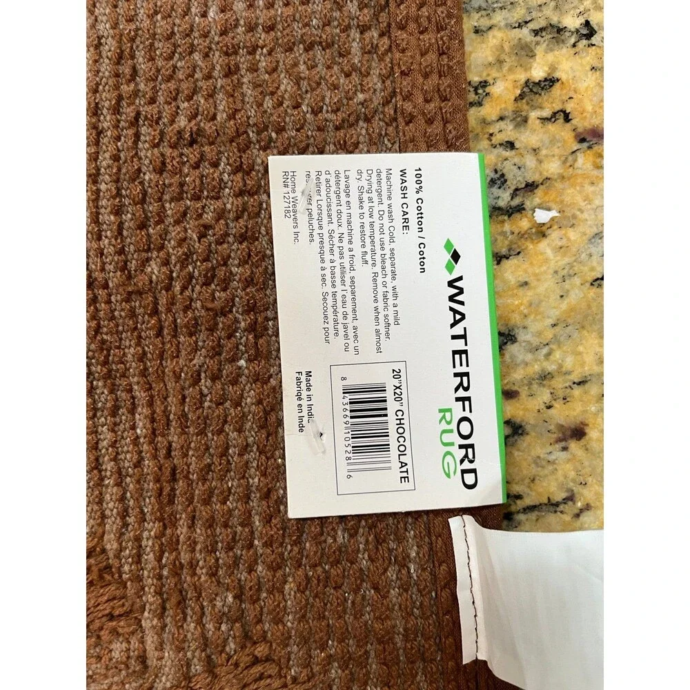 Home Weavers Waterford Contour Bath/Toilet Rug Chocolate, 20